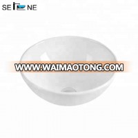 Ceramic Sanitary Ware Factory Bathroom Round White Table Top Wash Basins