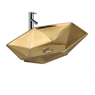 Modern Design diamond  shape sanitary ware art basin hand wash wc porcelain basin sink